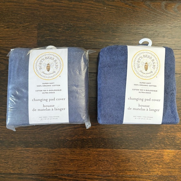 Bundle of 2 Organic Cotton Changing Pad Covers - Picture 1 of 3